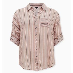 Torrid Lindsey Drop Shoulder Button-Down Shirt